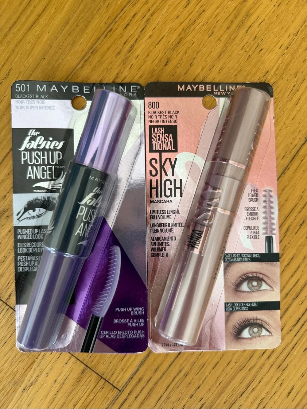 Maybelline Lash Sensational & The Falsies Push Up Angel Mascara - Black (2-Pack)